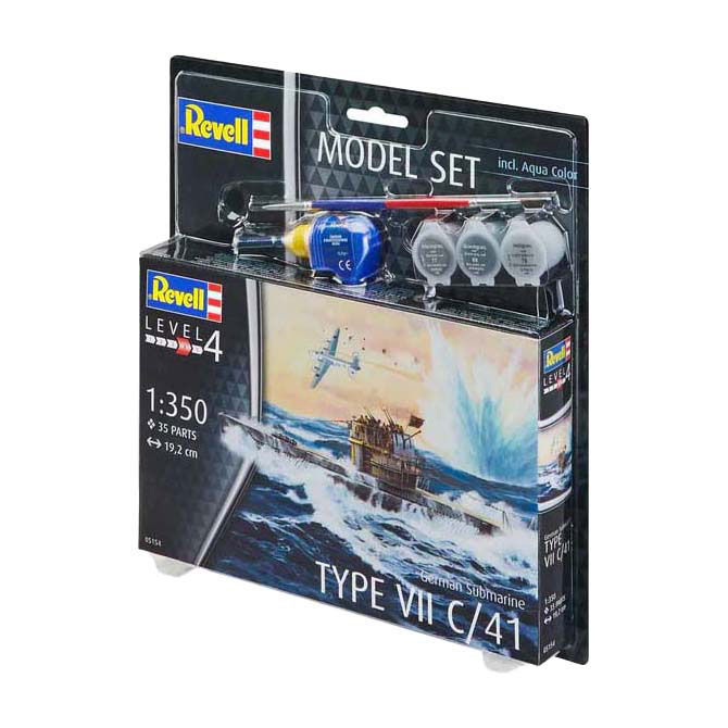 Revell Modellbausatz - Deutsches U-Boot Typ VII C/41 1:350 - 35dlg. Revell Modellbausatz - Deutsches U-Boot Typ VII C/41 1:350 - 35dlg.