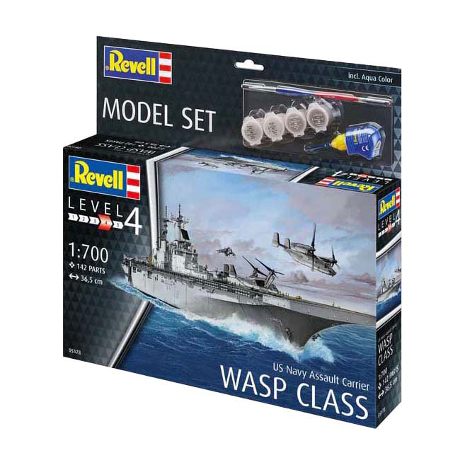 Revell Modellbausatz - US Navy Angriffsträger WASP-Klasse 1:700 - 142 Teile. Revell Modellbausatz - US Navy Angriffsträger WASP-Klasse 1:700 - 142 Teile.