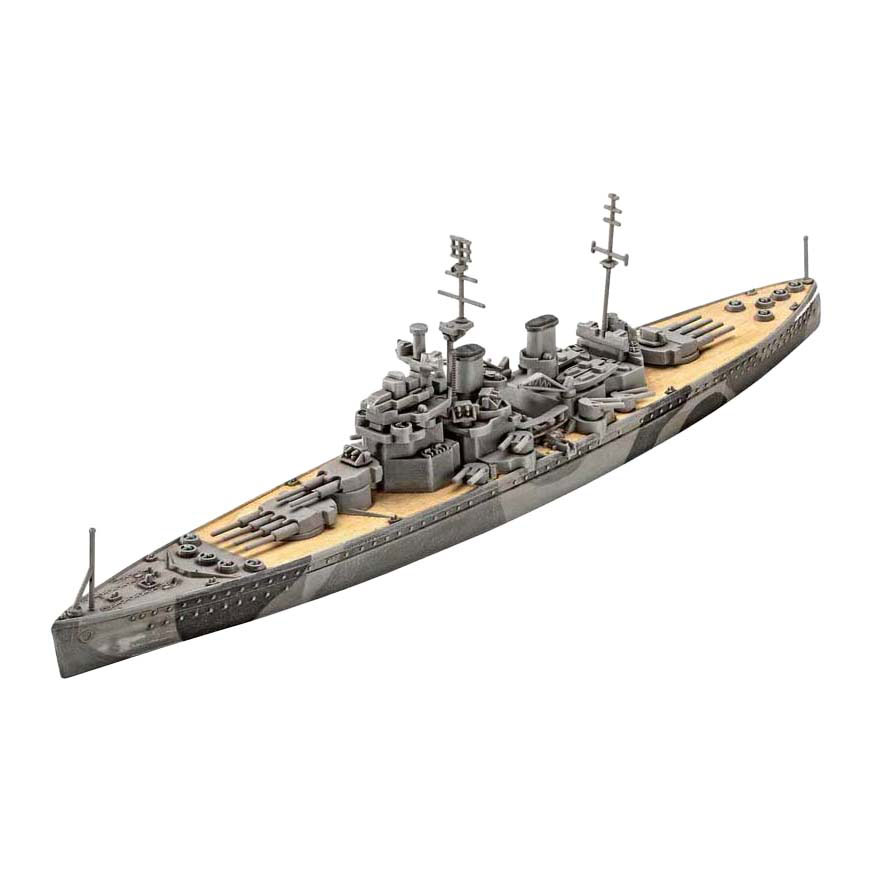 Revell Modellbausatz - Schlachtschiff HMS Duke of York 1:1200 - 45 Teile.