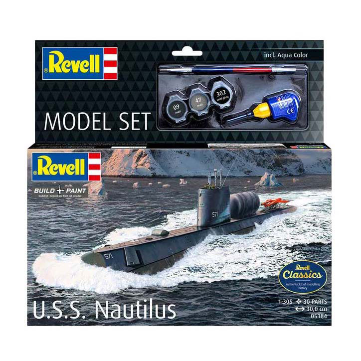 Kit de construction de modèle Revell - USS Nautilus 1:305 - 30dlg. Kit de construction de modèle Revell - USS Nautilus 1:305 - 30dlg.