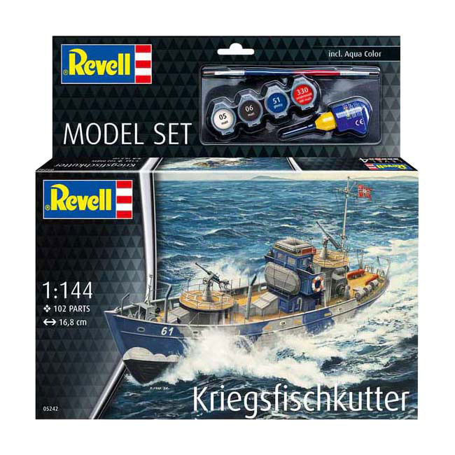 Revell Modellbausatz - KFK (Kriegsfischkutter) 1:144 - 102-tlg. Revell Modellbausatz - KFK (Kriegsfischkutter) 1:144 - 102-tlg.