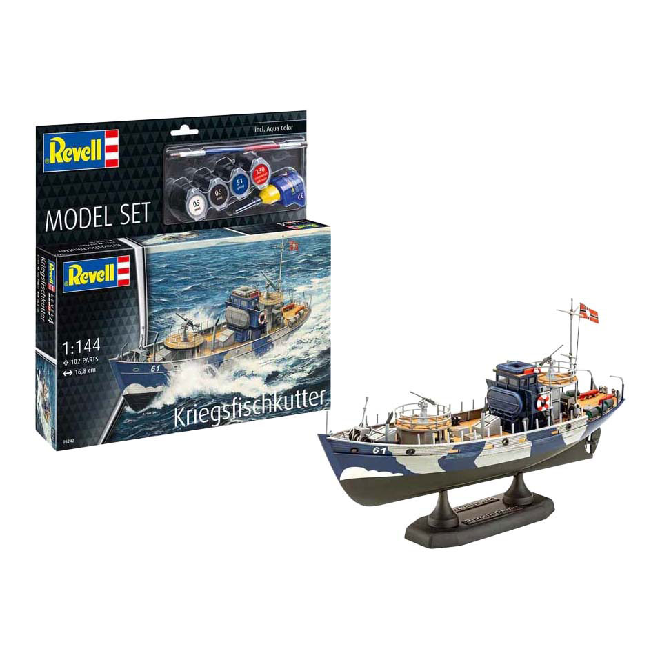 Revell Modellbausatz - KFK (Kriegsfischkutter) 1:144 - 102-tlg. Revell Modellbausatz - KFK (Kriegsfischkutter) 1:144 - 102-tlg.