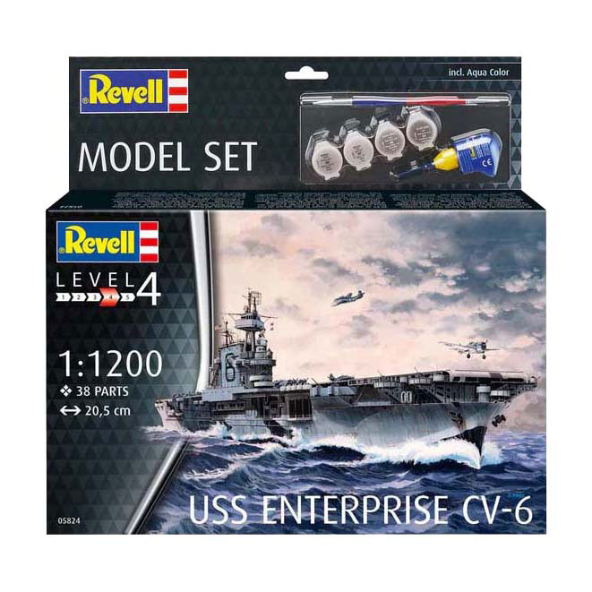 Revell Modellbausatz - USS Enterprise CV-6 1:1200 - 38-tlg. Revell Modellbausatz - USS Enterprise CV-6 1:1200 - 38-tlg.