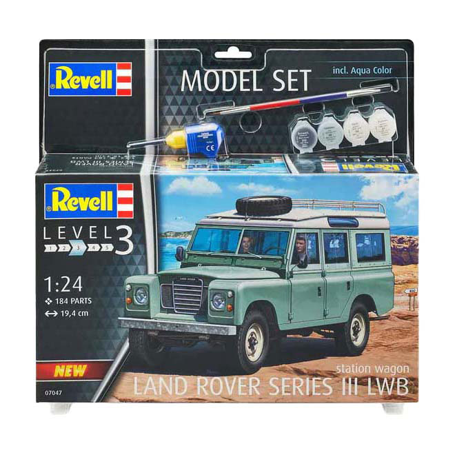 Kit de construction de modèle Revell - Land Rover Série III LWB (S. Wagon) 1:24 - 184dlg. Kit de construction de modèle Revell - Land Rover Série III LWB (S. Wagon) 1:24 - 184dlg.