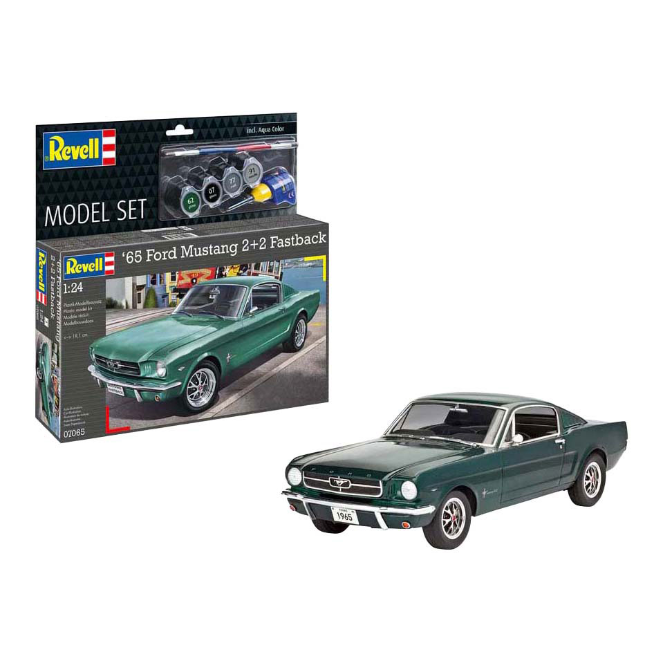 Revell Modellbausatz – 1965 Ford Mustang 2+2 Fastback 1:24 – 82 Teile.