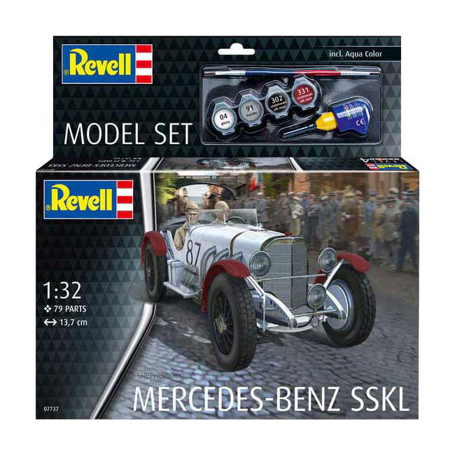 Revell Modellbausatz - Mercedes-Benz SSKL 1:32 - 79 Teile. Revell Modellbausatz - Mercedes-Benz SSKL 1:32 - 79 Teile.