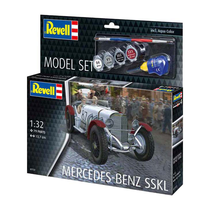 Revell Modellbausatz - Mercedes-Benz SSKL 1:32 - 79 Teile. Revell Modellbausatz - Mercedes-Benz SSKL 1:32 - 79 Teile.
