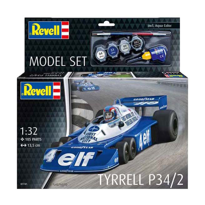 Revell Modellbausatz - Tyrrel P34/2 1:32 - 105 Stk. Revell Modellbausatz - Tyrrel P34/2 1:32 - 105 Stk.