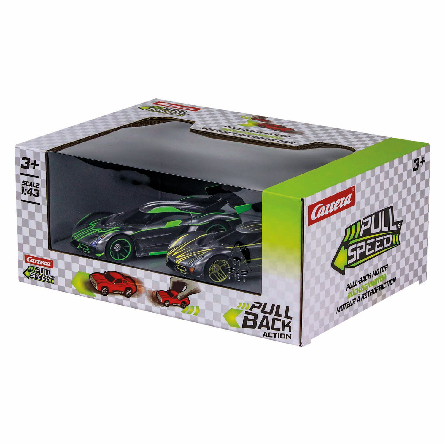 Pack de deux hypercars Carrera à Pull back - 1:43