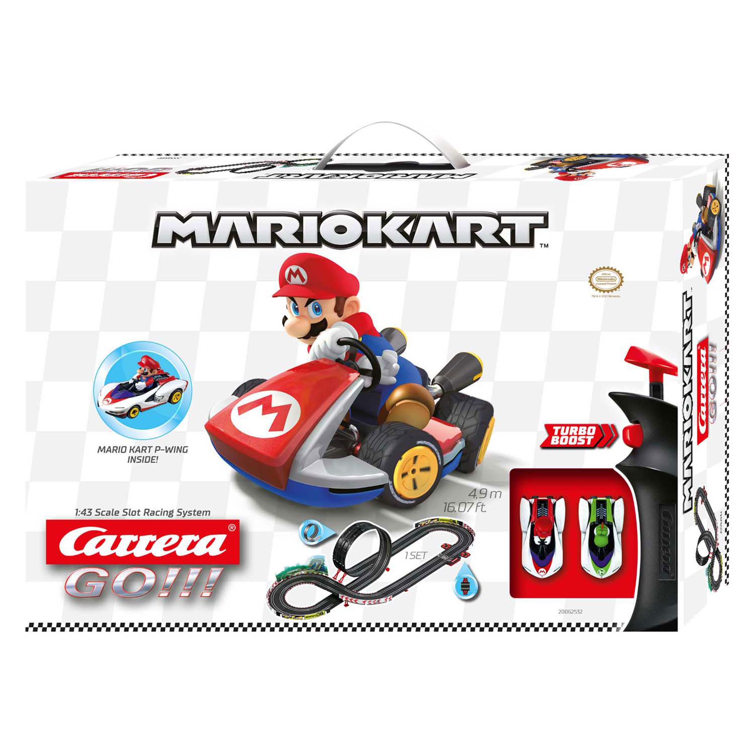 Carrera GO!!! Mario Kart P-Wing - Mario contre Yoshi Carrera GO!!! Mario Kart P-Wing - Mario contre Yoshi
