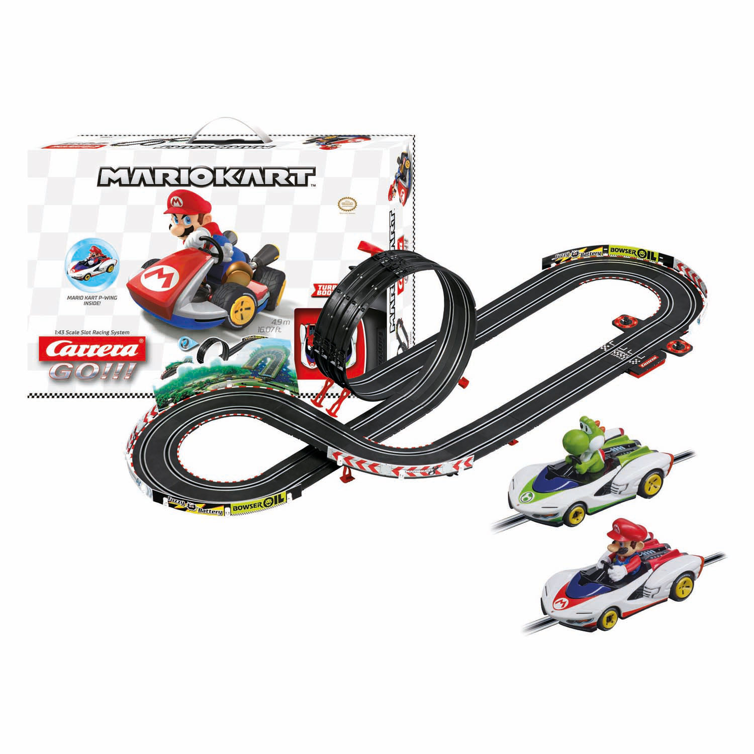 Carrera GO!!! Mario Kart P-Wing - Mario contre Yoshi
