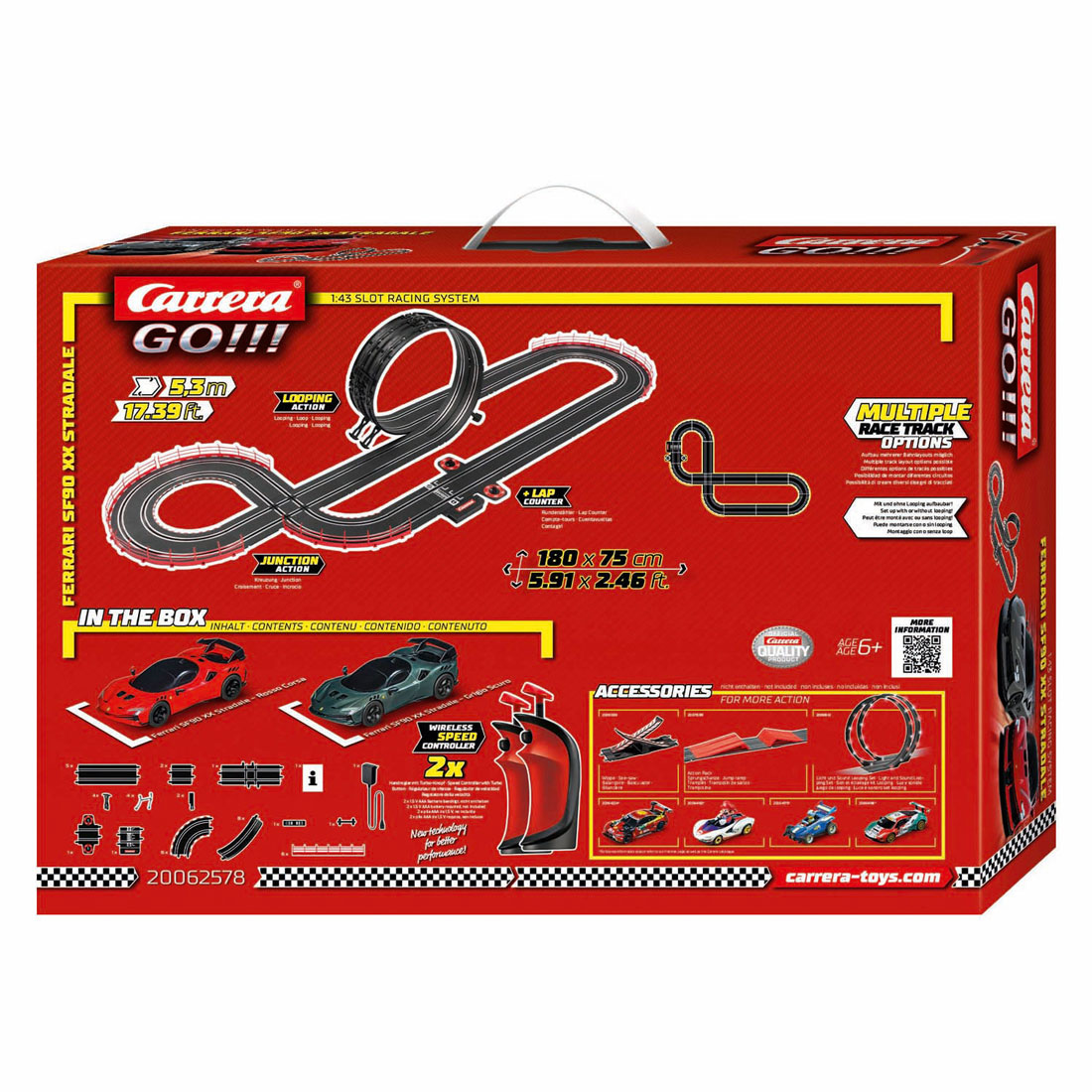 Carrera GO!!! Racebaan - Ferrari SF90 XX Stradale  Carrera GO!!! Racebaan - Ferrari SF90 XX Stradale