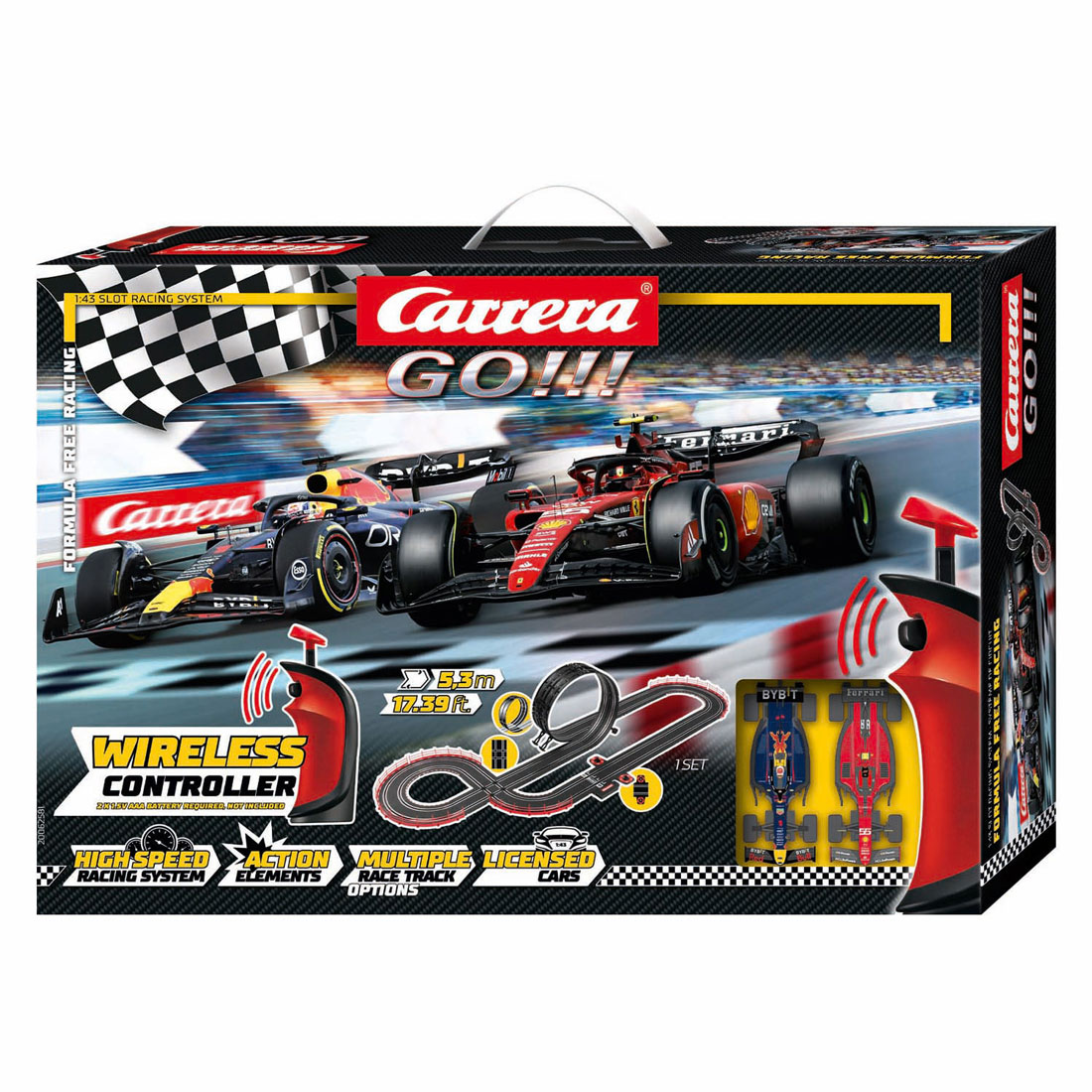 Carrera GO!!! Racebaan - Formula Free Racing Draadloos Carrera GO!!! Racebaan - Formula Free Racing Draadloos
