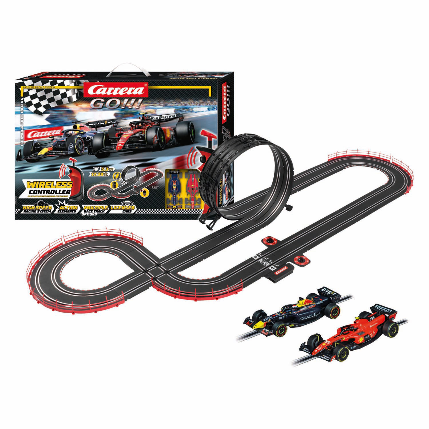 Carrera GO!!! Racebaan - Formula Free Racing Draadloos