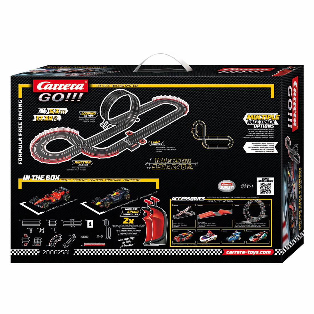 Carrera GO!!! Racebaan - Formula Free Racing Draadloos Carrera GO!!! Racebaan - Formula Free Racing Draadloos