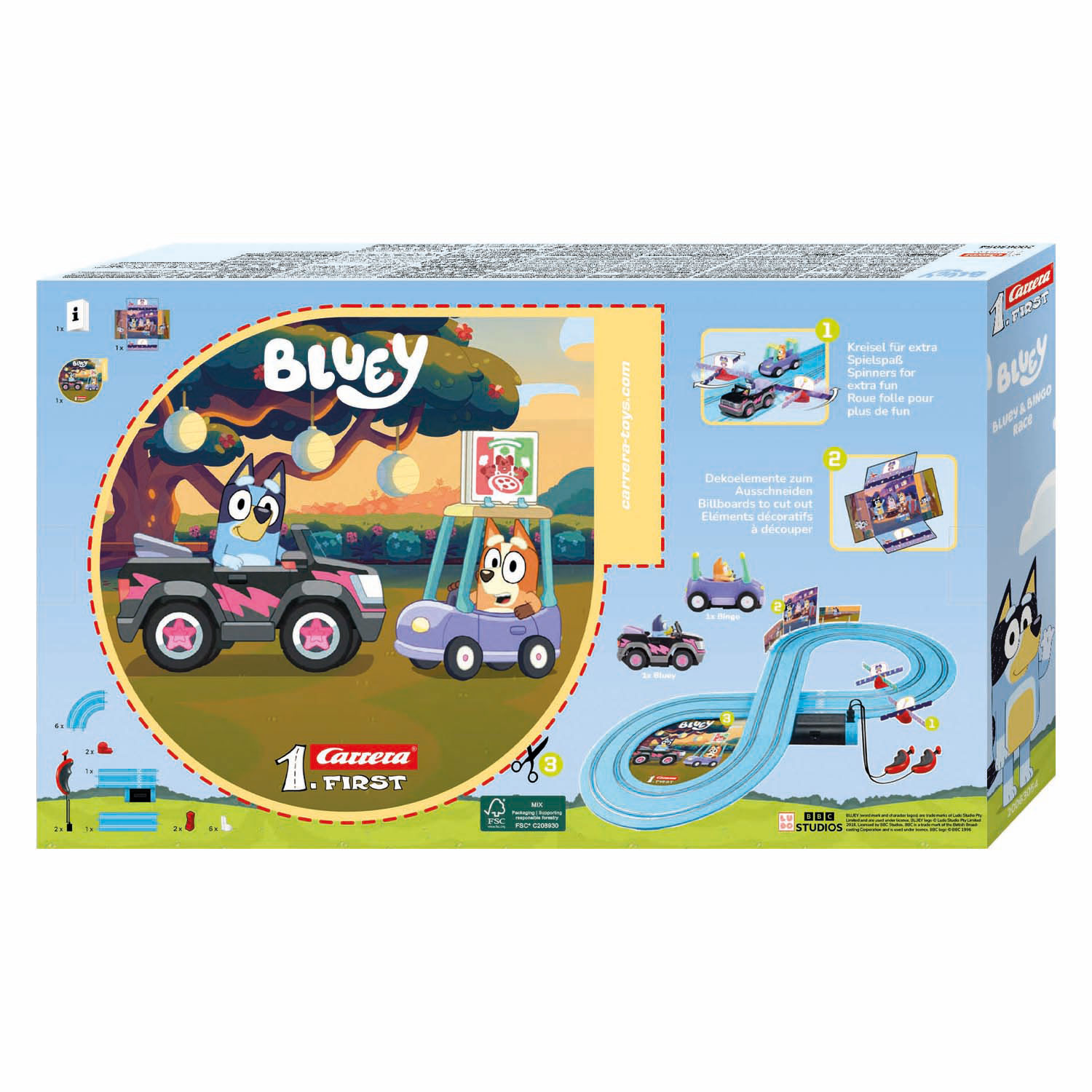 Carrera First Racebaan - Bluey & Bingo Race 2,4m Carrera First Racebaan - Bluey & Bingo Race 2,4m