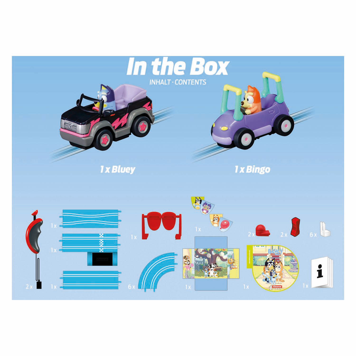 Carrera First Racebaan - Bluey vs. Bingo Let's Go 2,9m Carrera First Racebaan - Bluey vs. Bingo Let's Go 2,9m