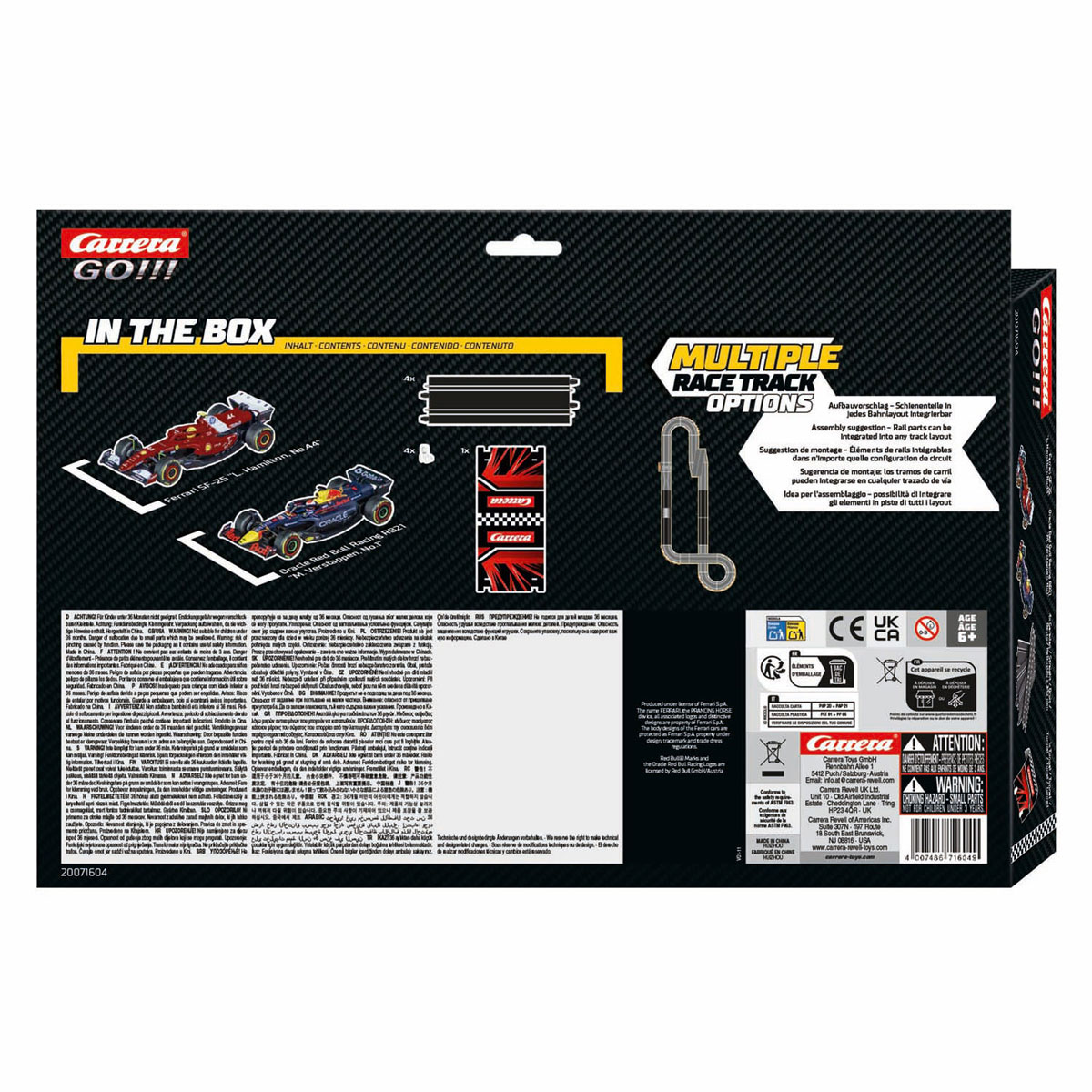 Carrera GO!!! Formule 1 Uitbreidingsset 1:43 - M. Verstappen, No.1 vs. L. Hamilton, No. 44 Carrera GO!!! Formule 1 Uitbreidingsset 1:43 - M. Verstappen, No.1 vs. L. Hamilton, No. 44