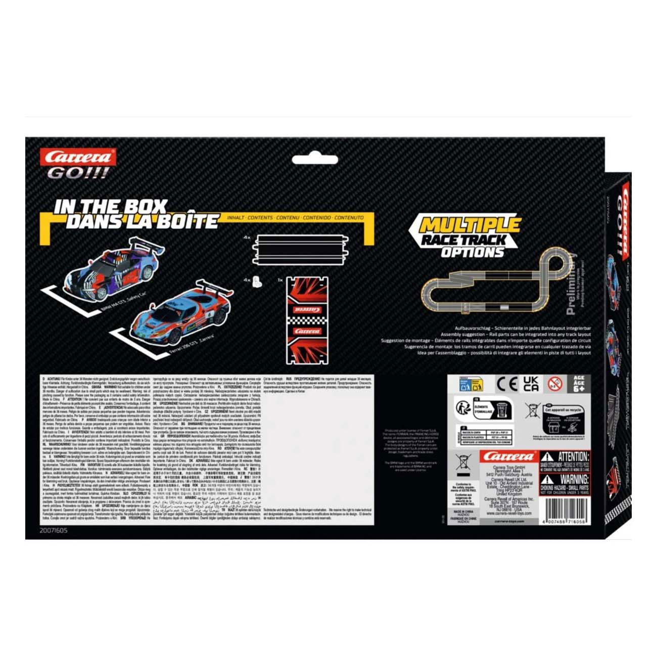 Carrera GO!!! Coffret d'extension GT Racer 1:43 - BMW M4 GT3 contre Ferrari 296 GT3