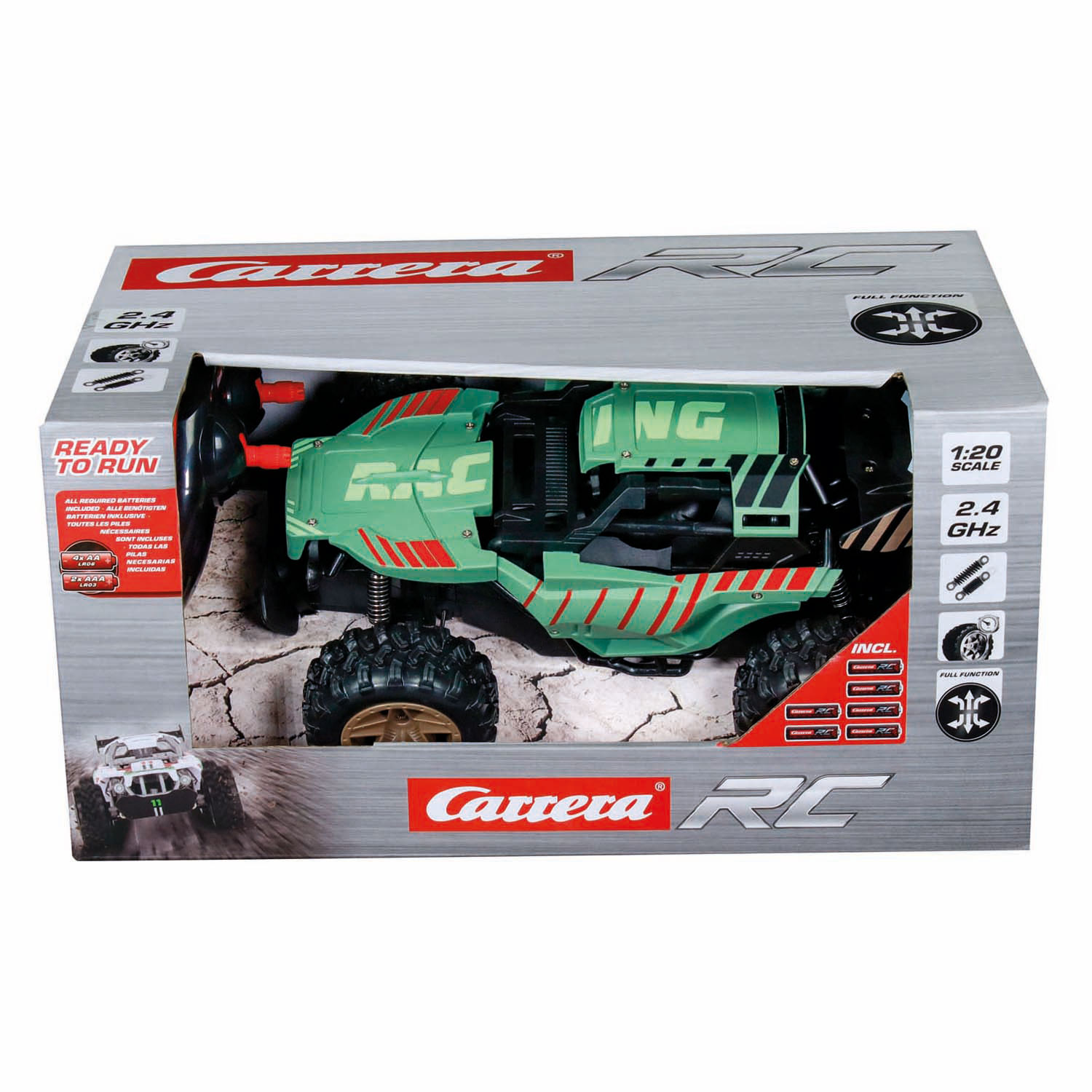 Voiture de course de montagne Carrera RC 2,4 GHz - 1:20