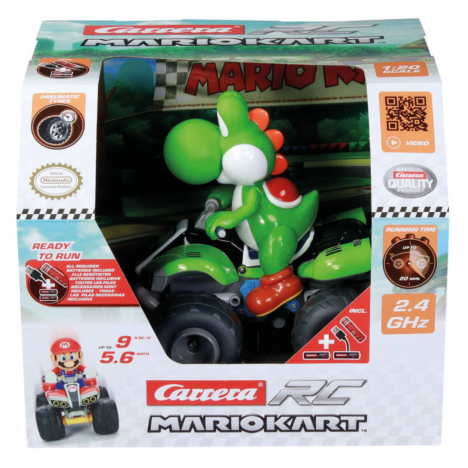 Carrera RC 2,4 GHz Mario Kart - Quad Yoshi