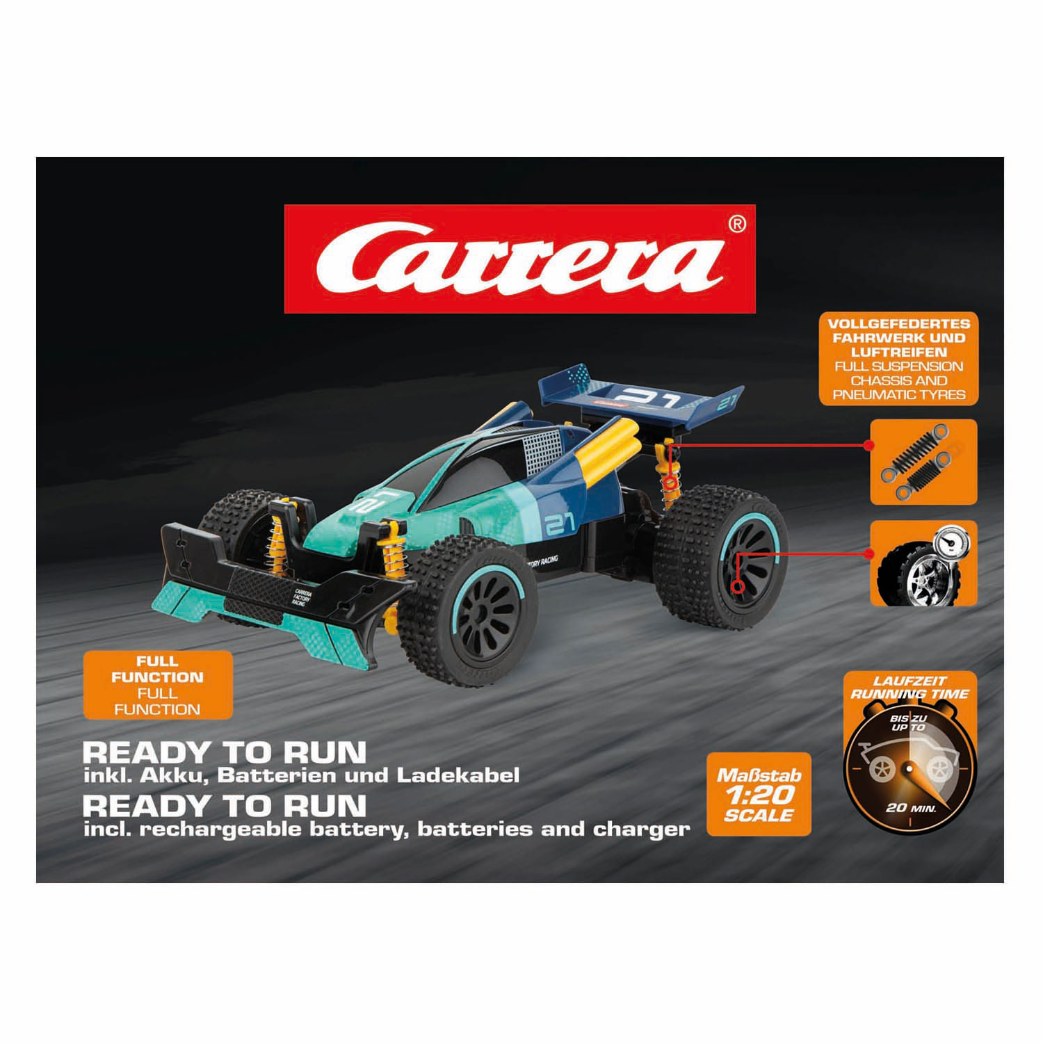Carrera RC 2,4 GHz Carrera Factory Racing n° 21 - 1:20