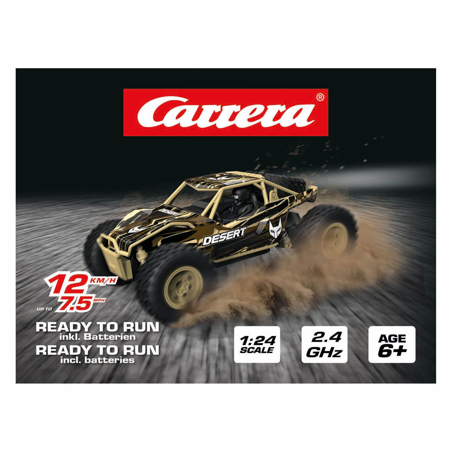 Buggy du désert Carrera RC 2,4 GHz - 1:24