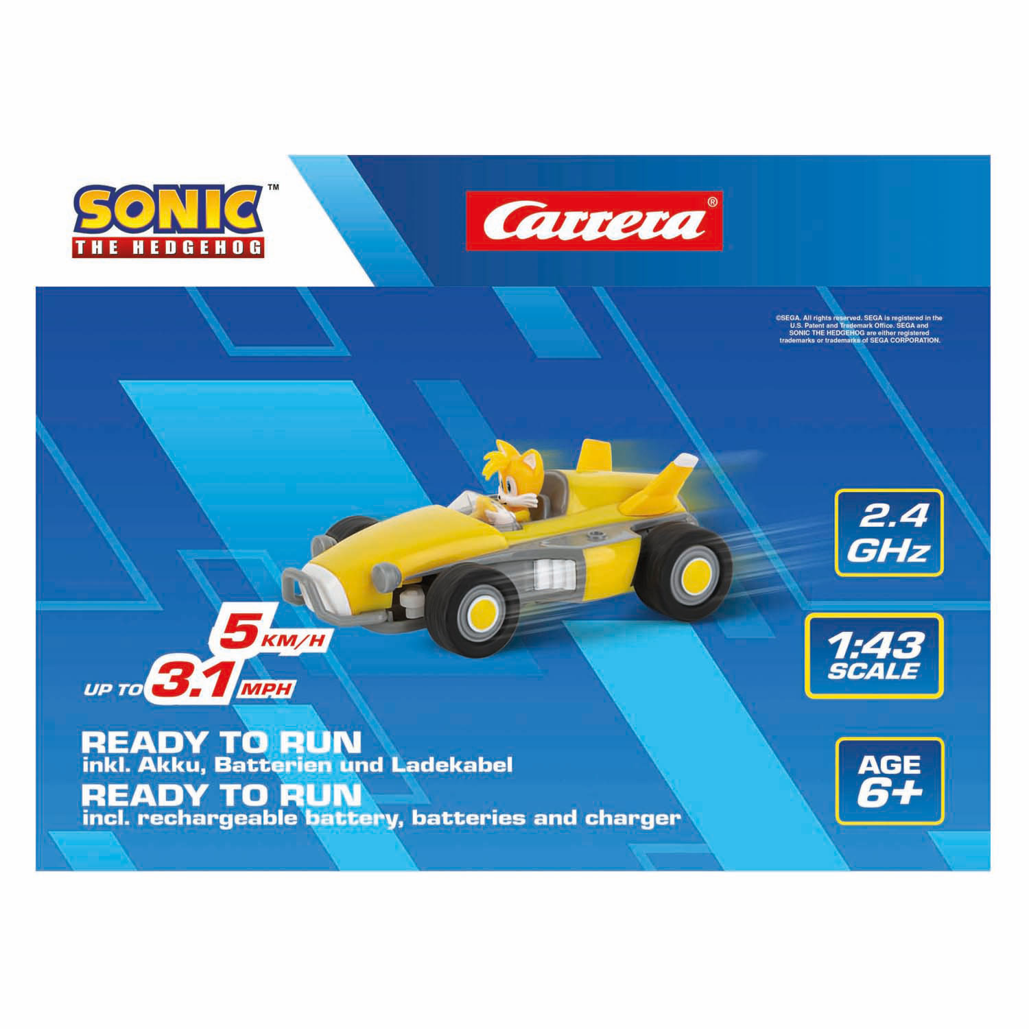 Carrera Team Sonic Racing Mini RC - Tails 1:43