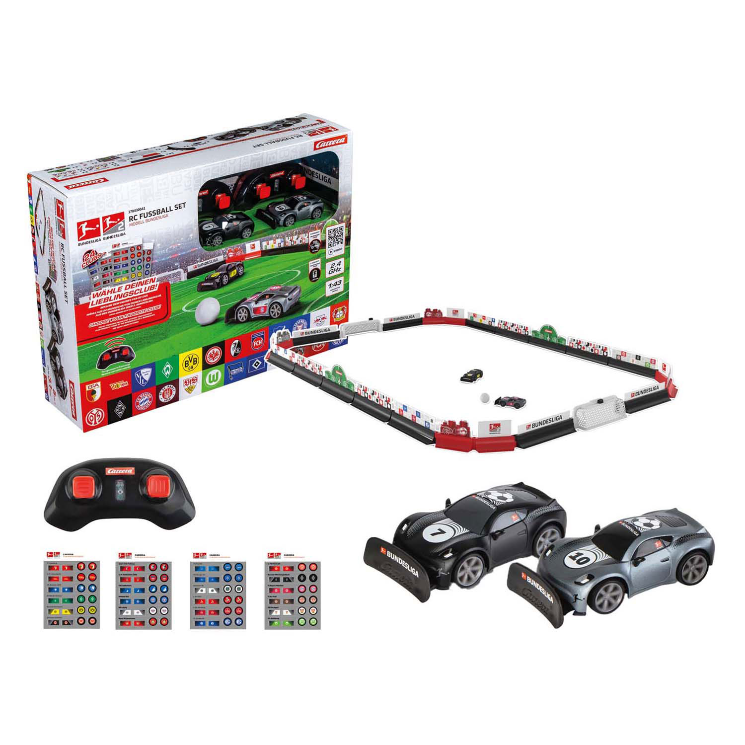 Ensemble de football Carrera RC 2,4 GHz Bundesliga