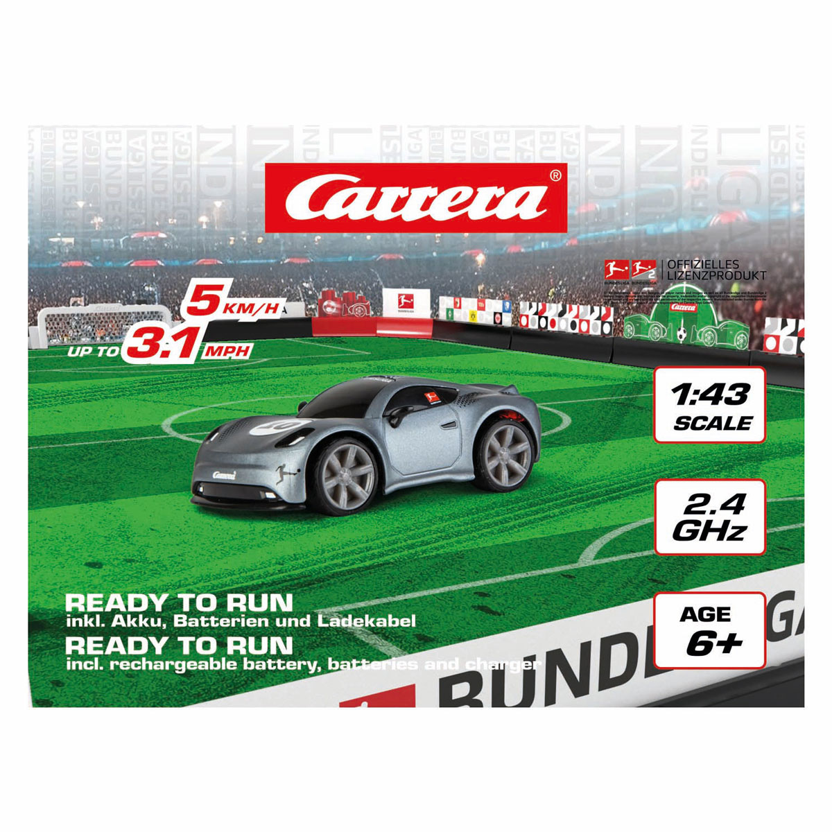 Carrera Mini RC 2,4 GHz Bundesliga 1:43 - Gris