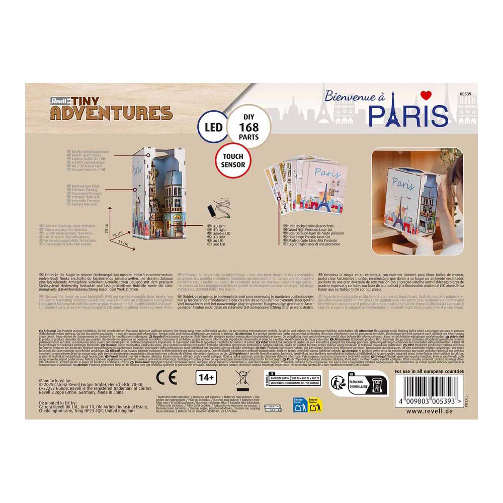 Revell - Tiny Adventures Book Nook Paris Revell - Tiny Adventures Book Nook Paris
