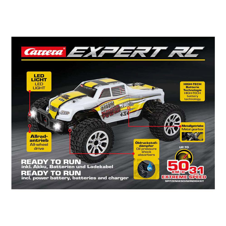 Carrera RC 2,4 GHz Pickup tout-terrain Expert RC 1:10 - 50 km/h