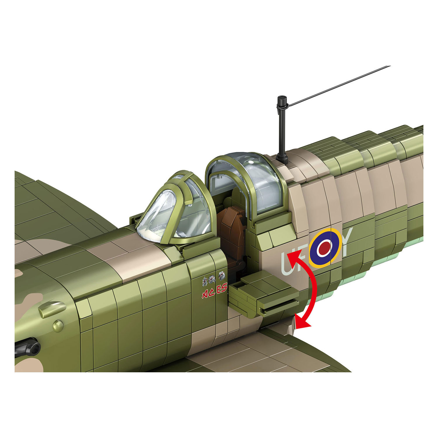 Revell Brick System Bouwblokjes Iron Maiden Spitfire MK.II Aces High 1:18 - 2802dlg.