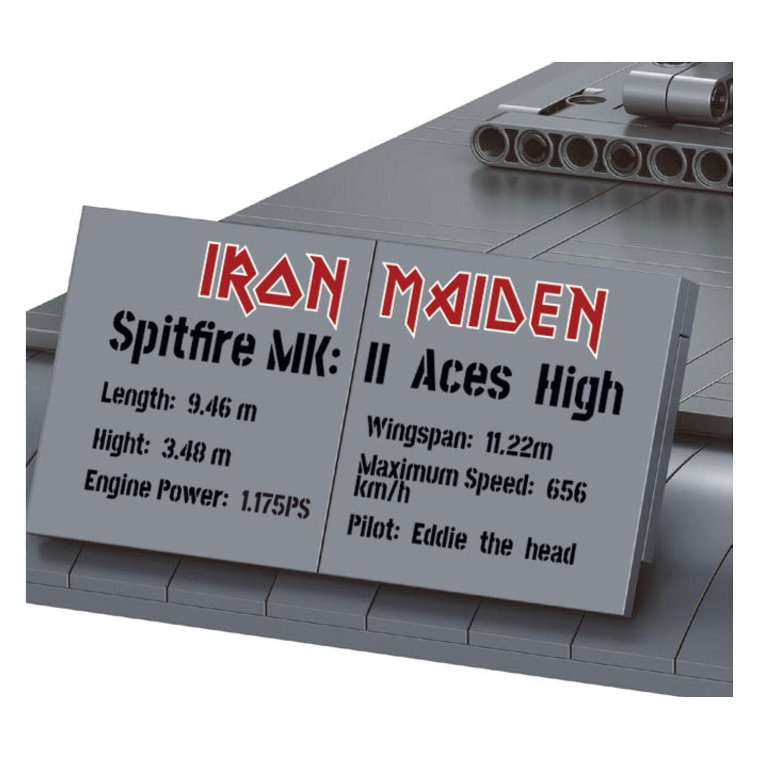 Revell Brick System Bouwblokjes Iron Maiden Spitfire MK.II Aces High 1:18 - 2802dlg.