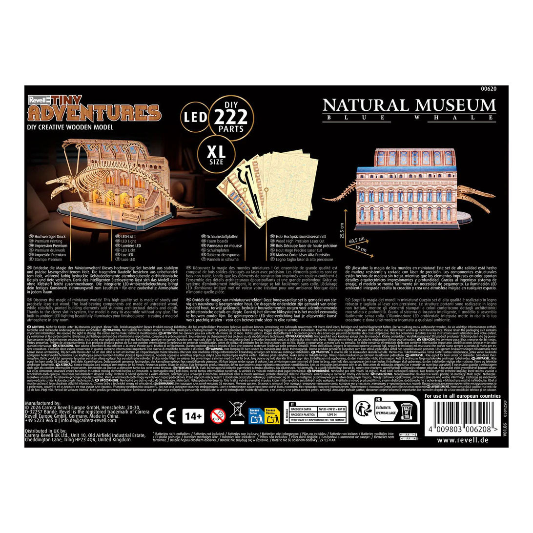 Revell Tiny Adventures Natural Museum Blue Whale - 222dlg.
