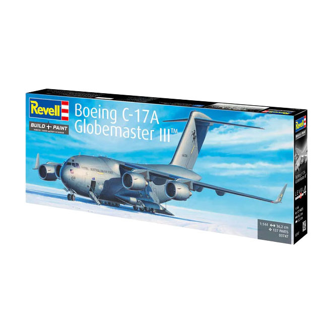Revell Modelbouwpakket Boeing C-17A Globemaster III 1:144 - 137dlg.