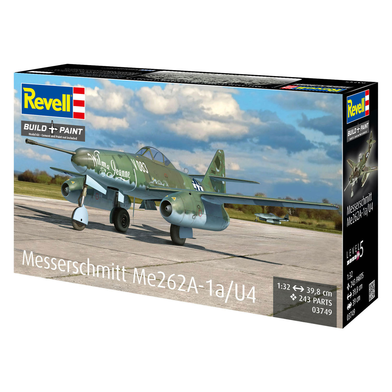 Revell Modelbouwpakket Messerschmitt Me262A-1a/U6 1:32 - 243dlg.