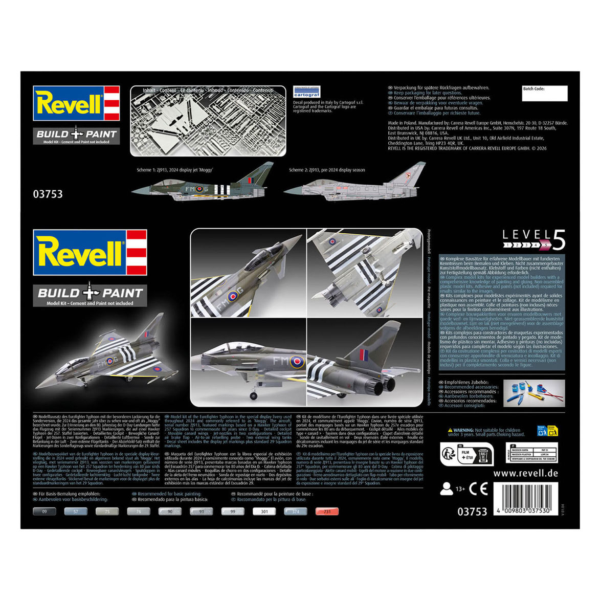 Revell Modelbouwpakket Eurofighter Typhoon FGR.4 1:48 - 228dlg.