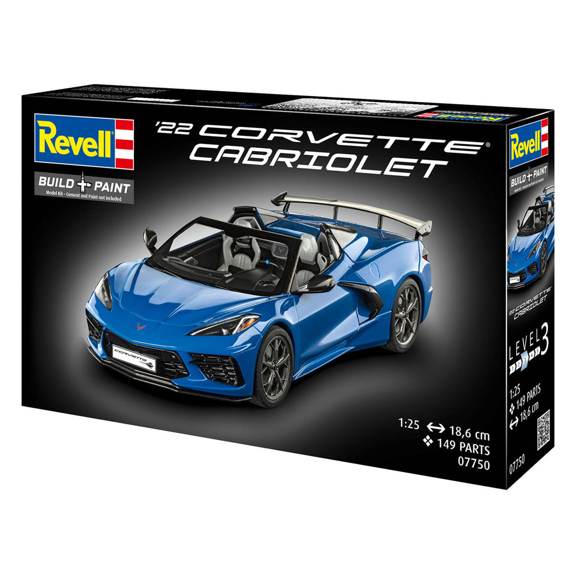 Revell Modelbouwpakket Corvette C8 Cabriolet 1:25 - 149dlg.