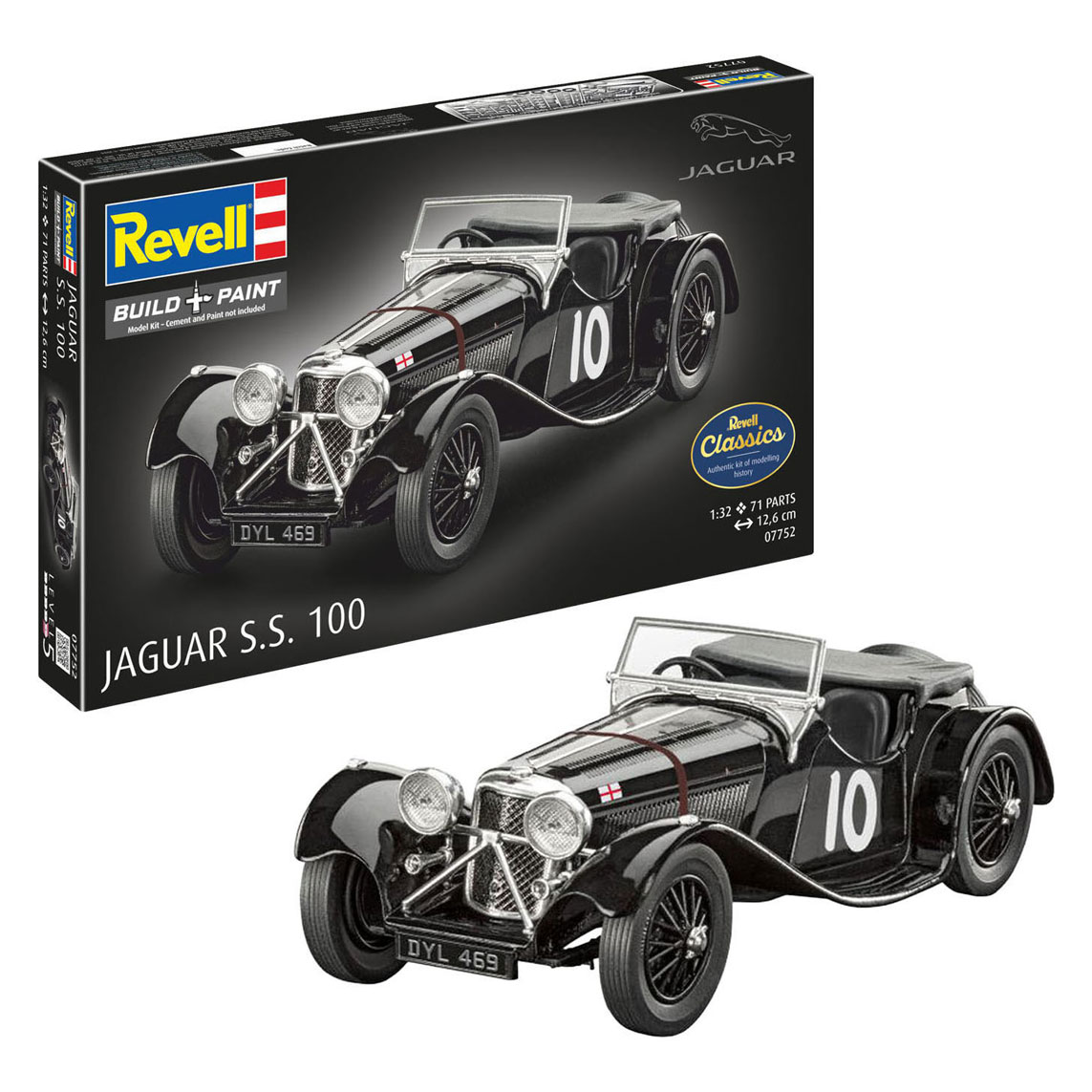 Revell Modelbouwpakket Jaguar SS 100 1:32 - 71dlg.