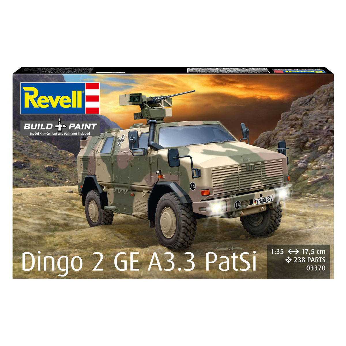 Maquette Revell Dingo 2 GE A3.3 PatSi 1:35 - 238 pièces.