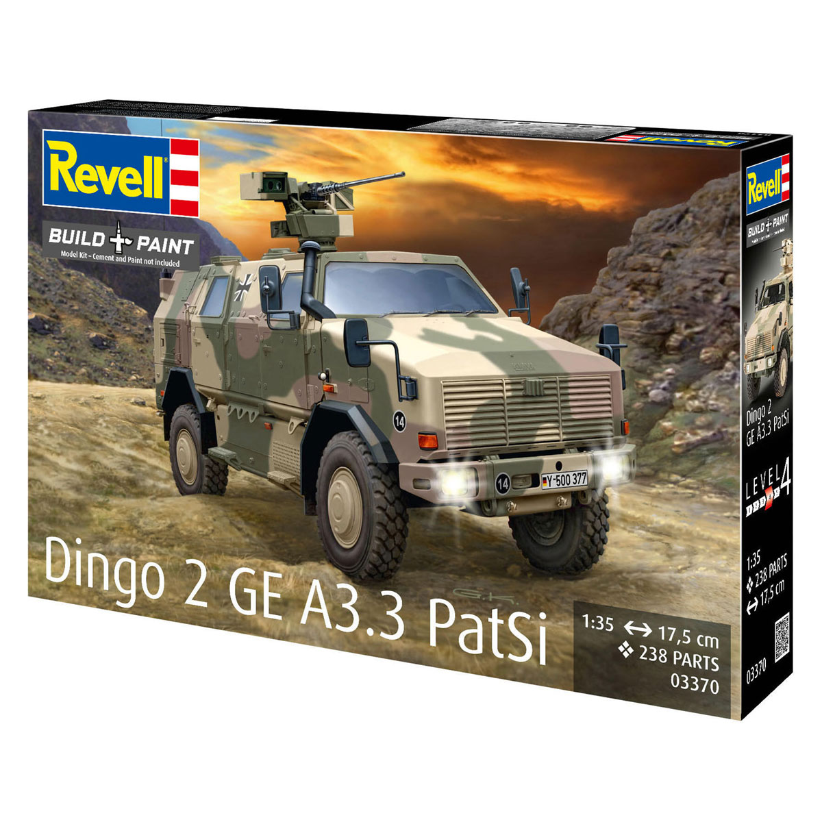 Maquette Revell Dingo 2 GE A3.3 PatSi 1:35 - 238 pièces.
