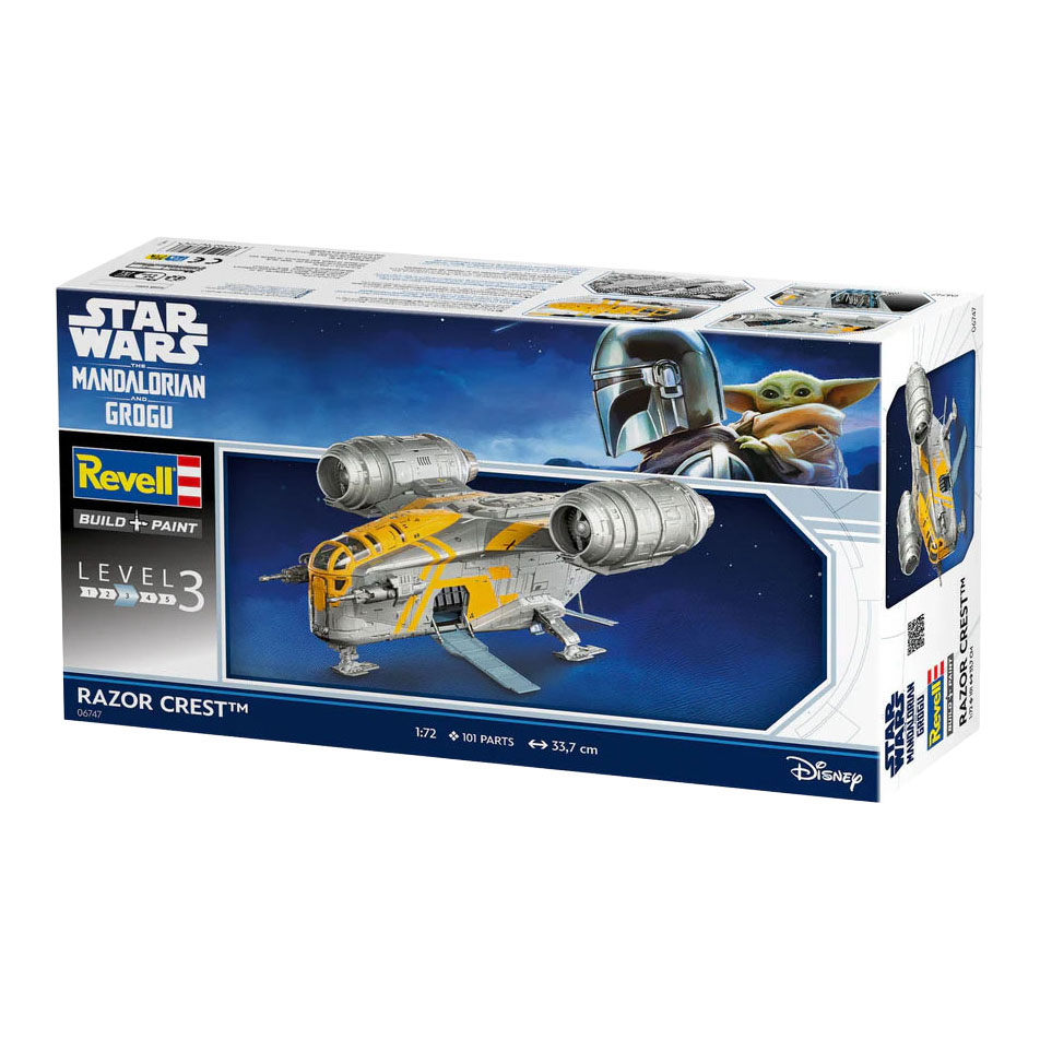 Revell Modelbouwpakket The Mandalorian and Grogu Razor Crest 1:72 - 101dlg.