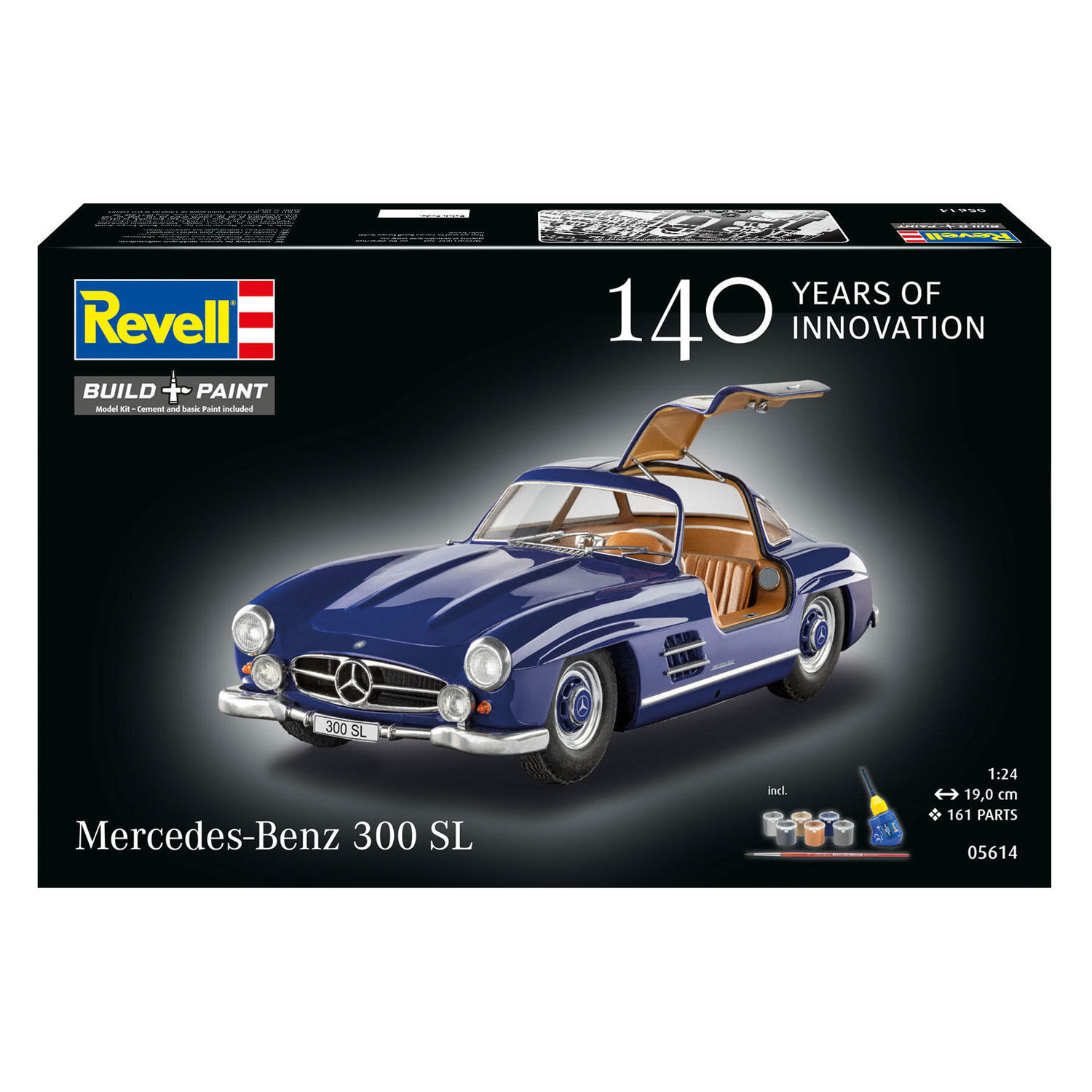 Coffret cadeau Revell Maquette Mercedes-Benz 300 1:24 - 161 pièces.