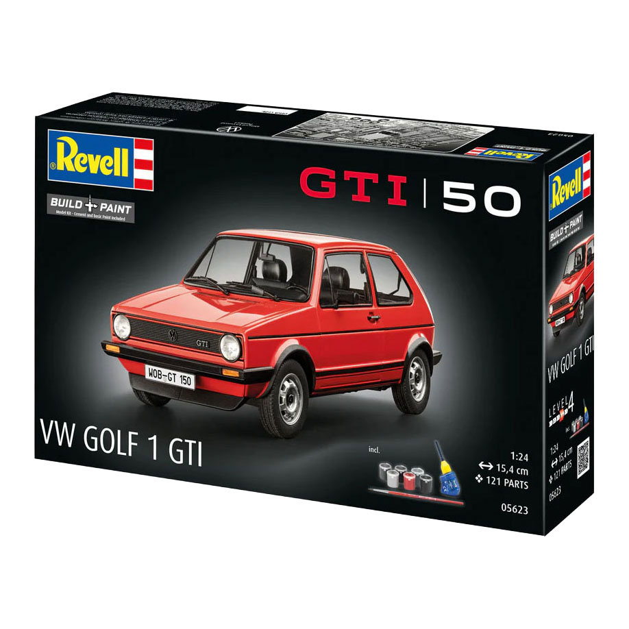 Revell Modelbouwpakket Gift Set 50 Years of the VW Golf 1 GTi 1:24 - 121dlg.