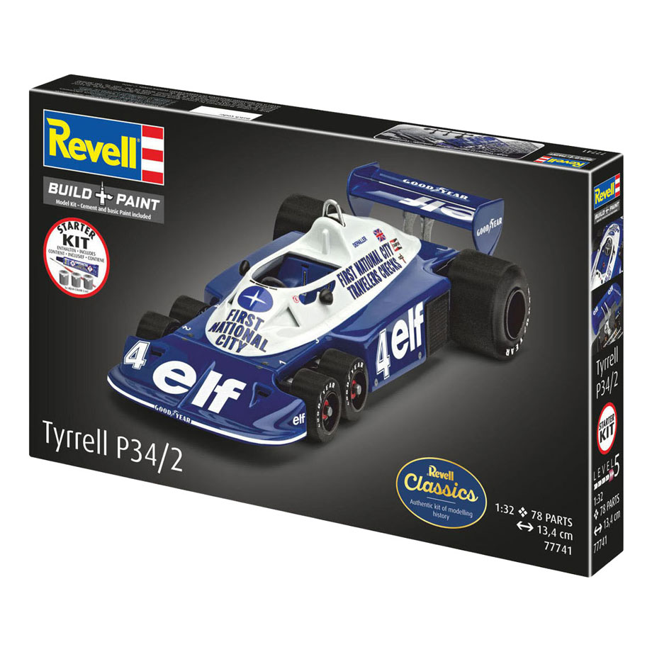 Revell Modelbouwpakket Starter Kit Tyrrell P34/2 6-Wheeler 1:32 - 105dlg.