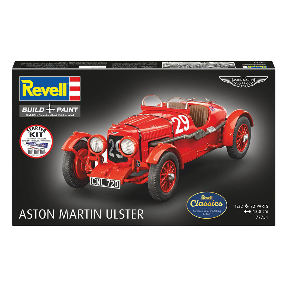 Kit de démarrage Revell Maquette Aston Martin Ulster 1:32 - 72 pièces.