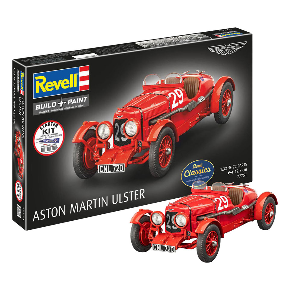 Kit de démarrage Revell Maquette Aston Martin Ulster 1:32 - 72 pièces.