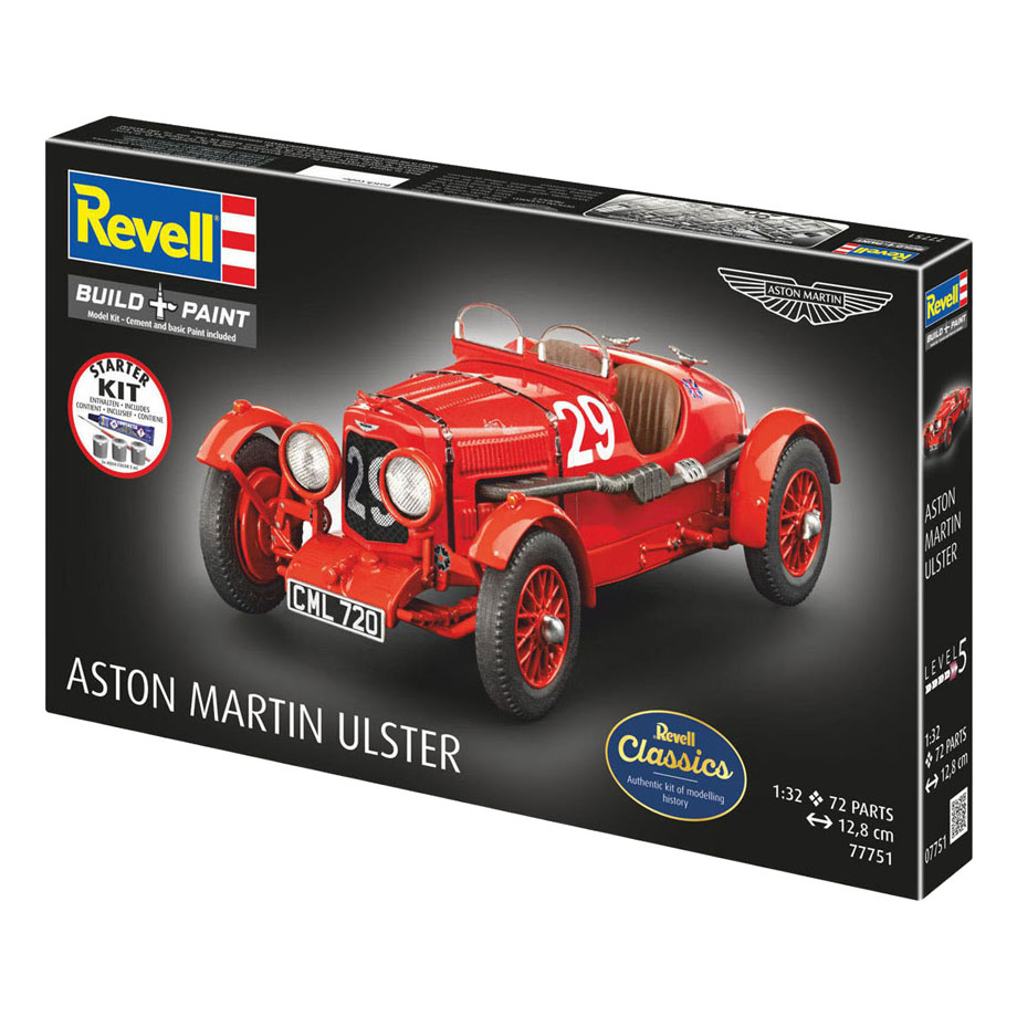 Kit de démarrage Revell Maquette Aston Martin Ulster 1:32 - 72 pièces.