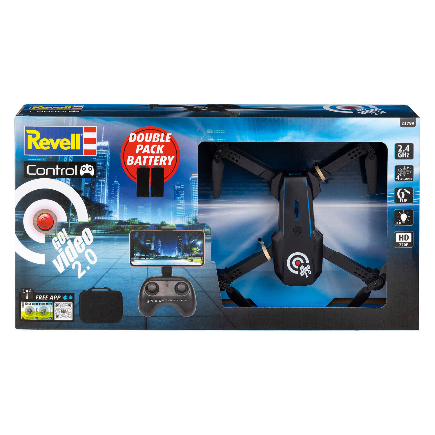 Revell RC 2,4 GHz Quadrocopter GO! Vidéo 2.0